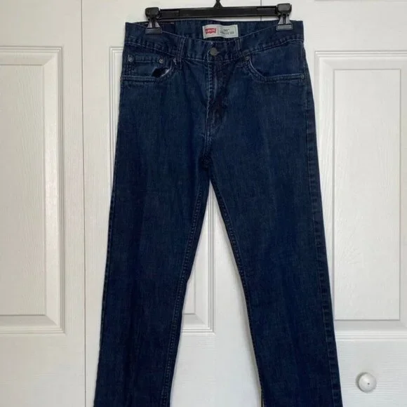 Levis 541 Athletic Youth Fit Jeans Size 18 Reg 29x29 Faded Black Denim - Picture 2 of 5